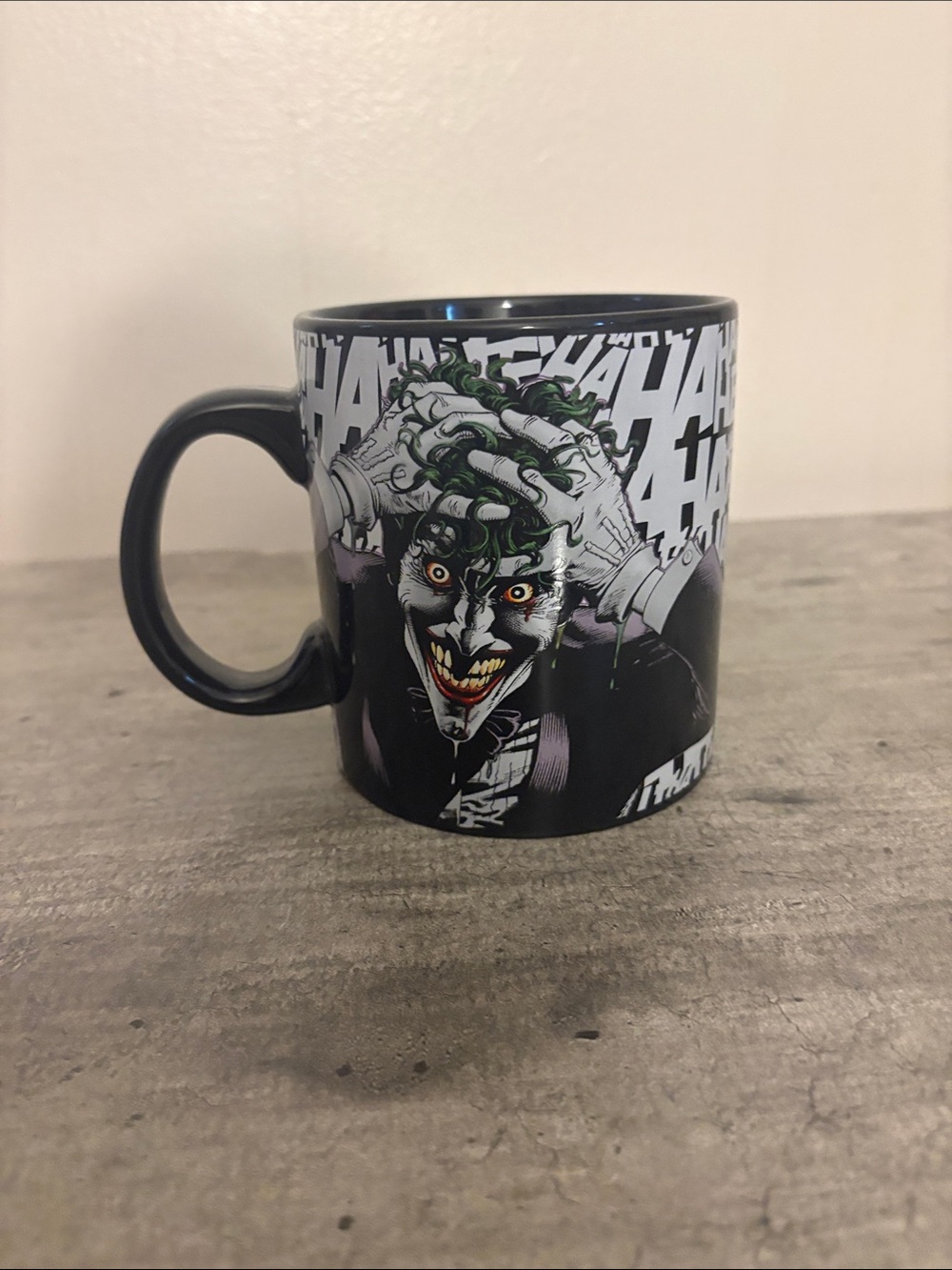 Never Used The Joker Black Ceramic Coffee Mug